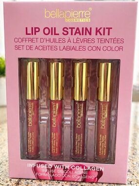 bellapierre Lip Oil Stain Kit - Pink Tones